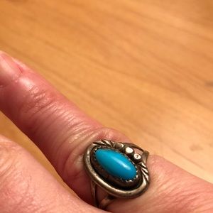Turquoise silver ring
